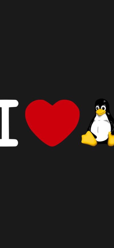 Fond d'écran iPhone I Love Linux