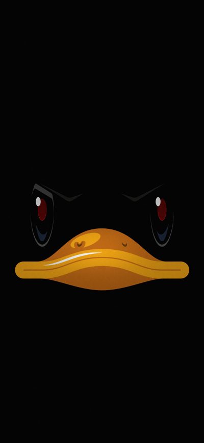 Fond d'écran iPhone Duck Minimal 4k