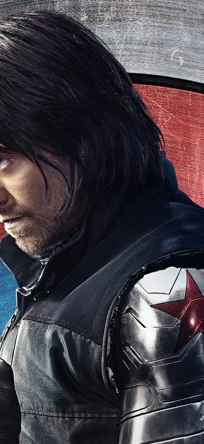 Fond d'écran iPhone Winter Soldier Bucky Barnes 5k