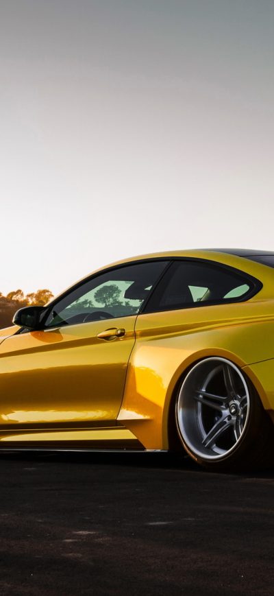 Fond d'écran iPhone Bmw M4 Vorsteiner Gold