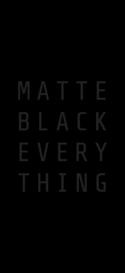 Fond d'écran iPhone Matte Black Everything MKBHD