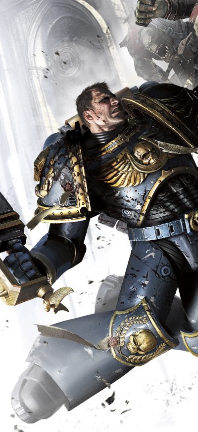 Fond d'écran iPhone Captain Titus Warhammer 40000 Space Marine 4k