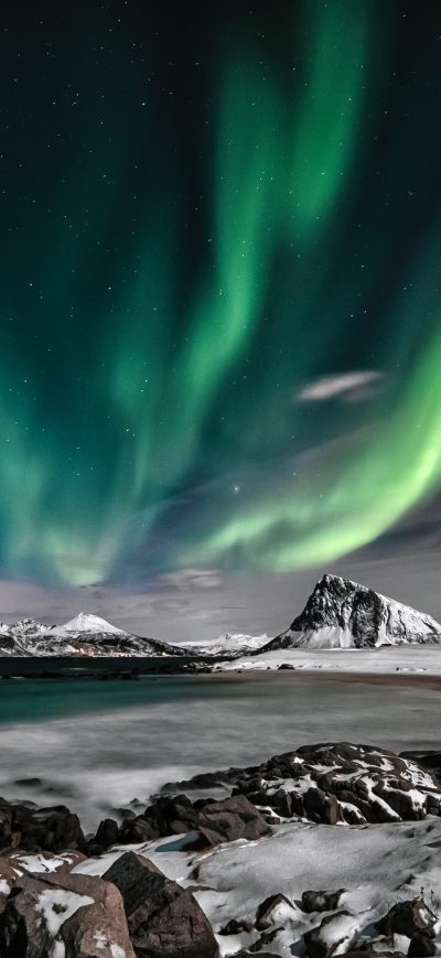Fond d'écran iPhone Nothern Lights Time Lapse 5k