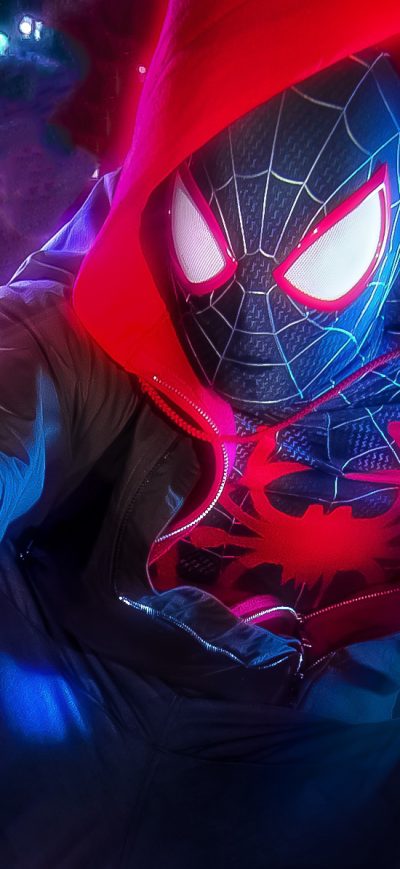 Fond d'écran iPhone Miles Morales Cosplay