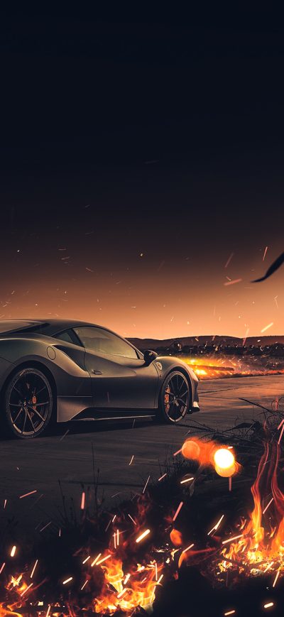 Fond d'écran iPhone Ferrari 488 Pista