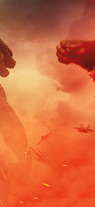Fond d'écran iPhone Godzilla Vs Kong Fight Scene 4k