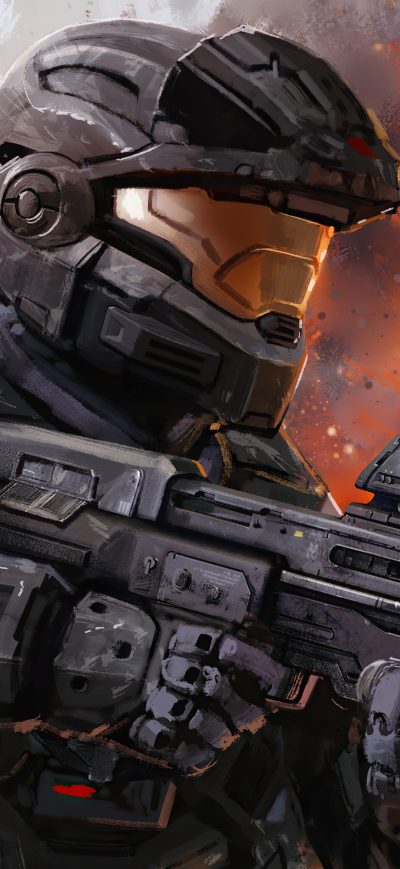 Fond d'écran iPhone Halo Reach Noble 6 Loot Crate 5k