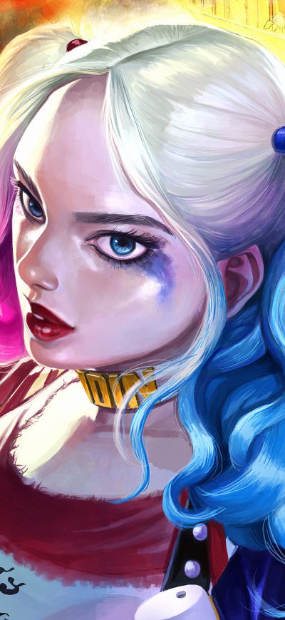 Fond d'écran Harley Quinn Mad sur iPhone