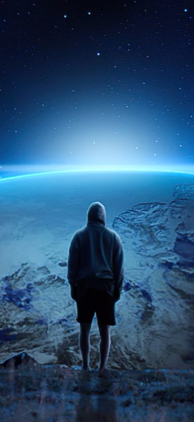 Fond d'écran iPhone Surreal Fantasy Hoodie Boy 4k