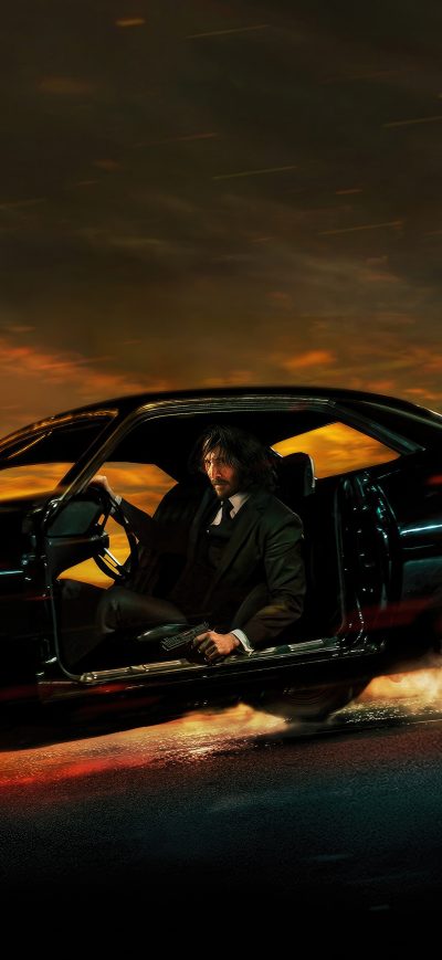 Fond d'écran iPhone John Wick Chapter 4 71 Plymouth Cuda