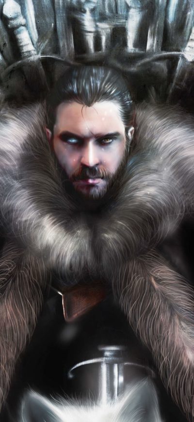 Fond d'écran iPhone Jon Snow Game Of Thrones Season 8 Artwork