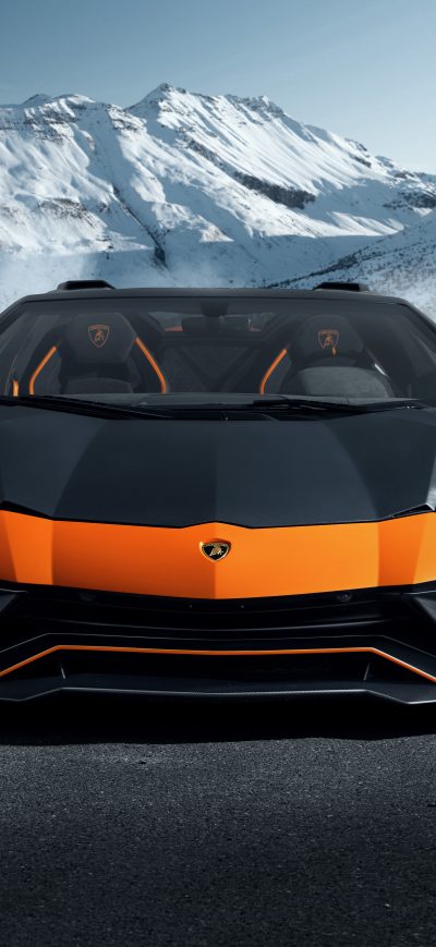 Fond d'écran iPhone Novitec Lamborghini Aventador Ultimae Roadster Front Look 10k