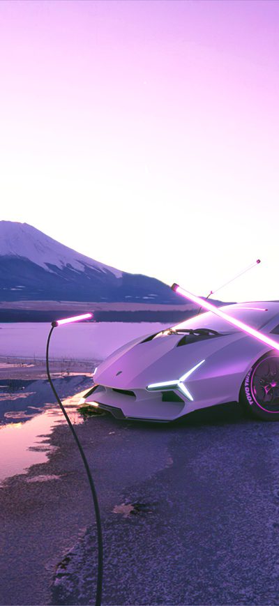 Fond d'écran iPhone Lamborghini White Mountains