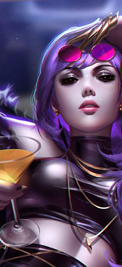 Fond d'écran Kda Evelynn Lol sur iPhone