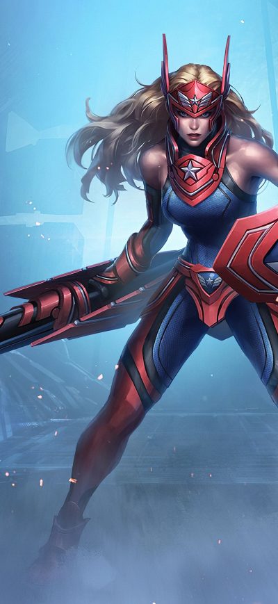 Fond d'écran iPhone Captain America Girl Marvel Contest Of Champions