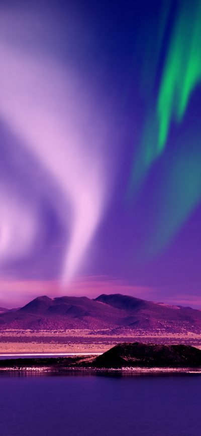 Fond d'écran iPhone Aurora Borealis Beautiful View