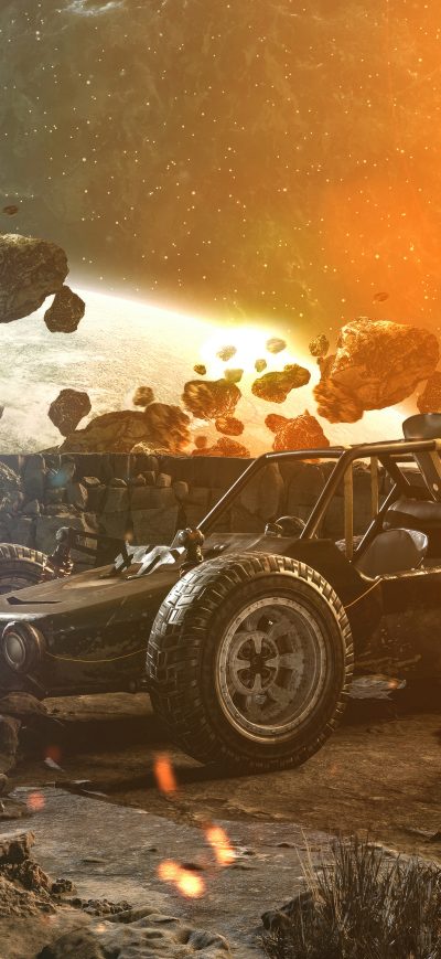 Fond d'écran iPhone Moon Buggy Pubg 5k
