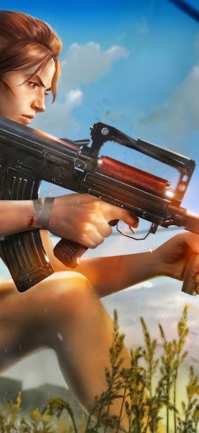 Fond d'écran iPhone Pubg Girl Gun