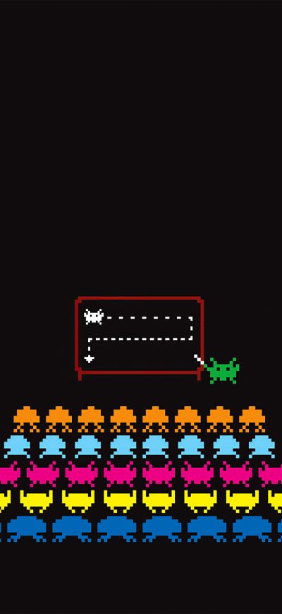 Fond d'écran iPhone Space Invaders