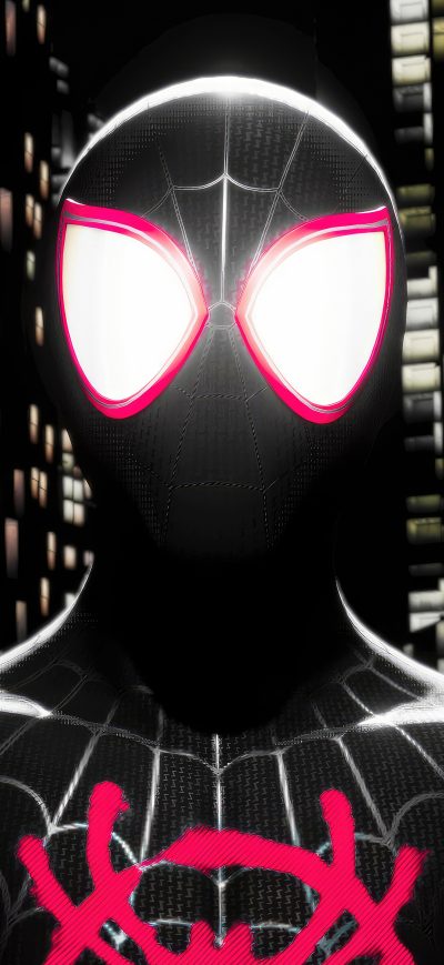 Fond d'écran iPhone Marvels Spiderman Miles Morales Night Interval 5k