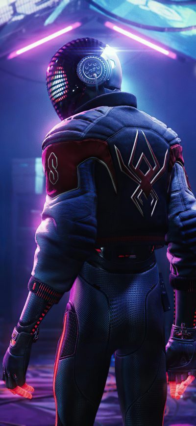 Fond d'écran iPhone Marvels Spiderman Miles Morales 4k
