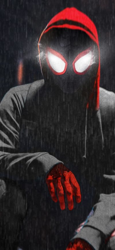 Fond d'écran iPhone Miles Morales Cosplay New