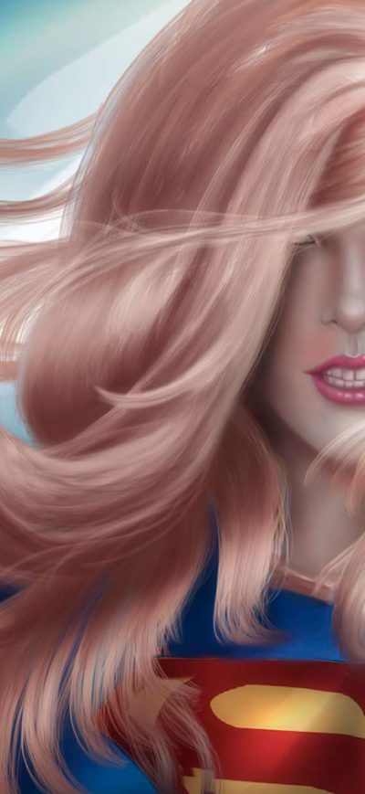 Fond d'écran iPhone Artwork Supergirl