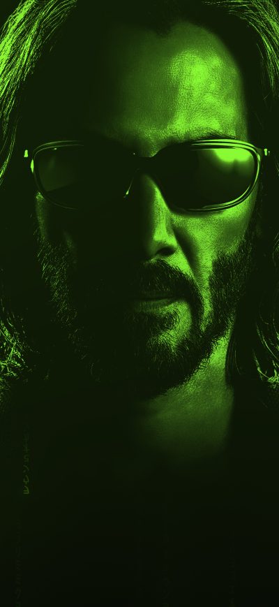 Fond d'écran iPhone Keanu Reeves The Matrix Resurrections 5k