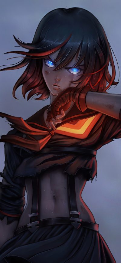 Fond d'écran iPhone Ryuko Warrior Girl 4k