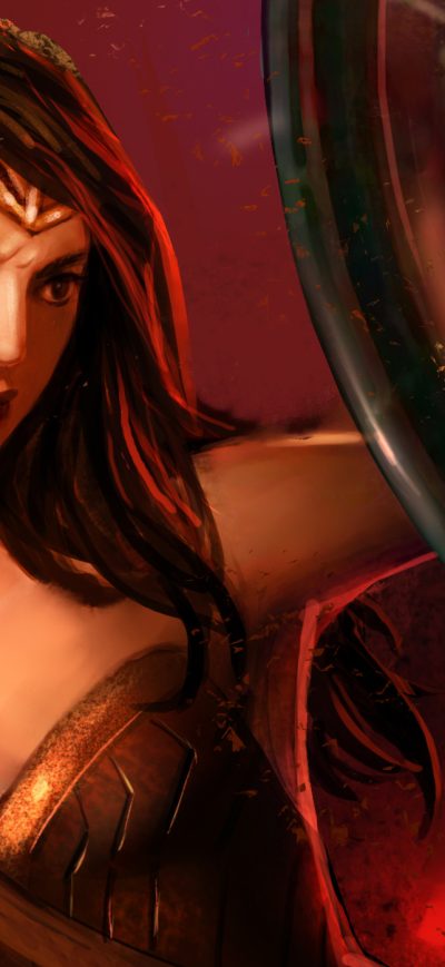 Fond d'écran iPhone Wonder Woman Sketch Artwork