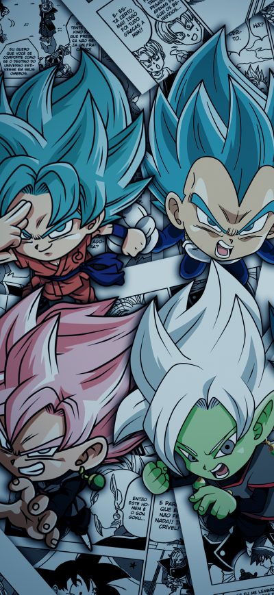 Fond d'écran iPhone Dragon Ball Super Saiyan Blue