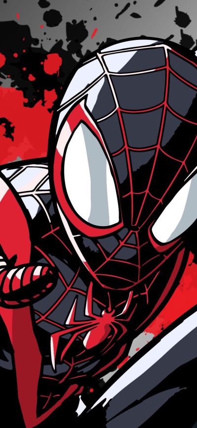 Fond d'écran iPhone Miles Morales Spider Man 4k