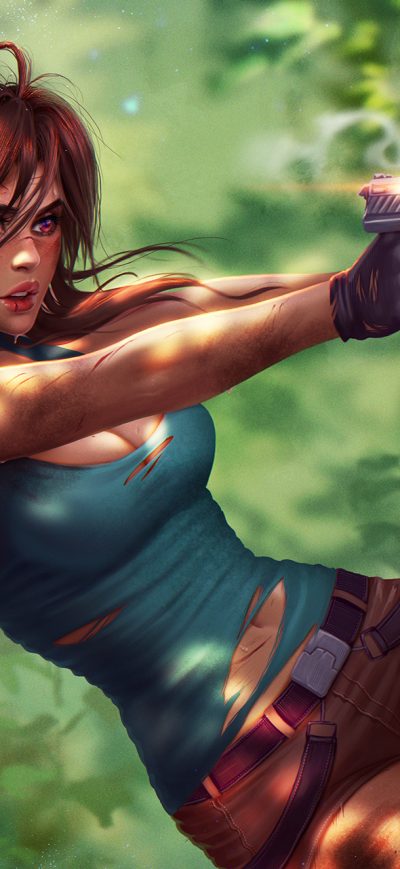 Fond d'écran iPhone Lara Croft Tomb Raider Fanart