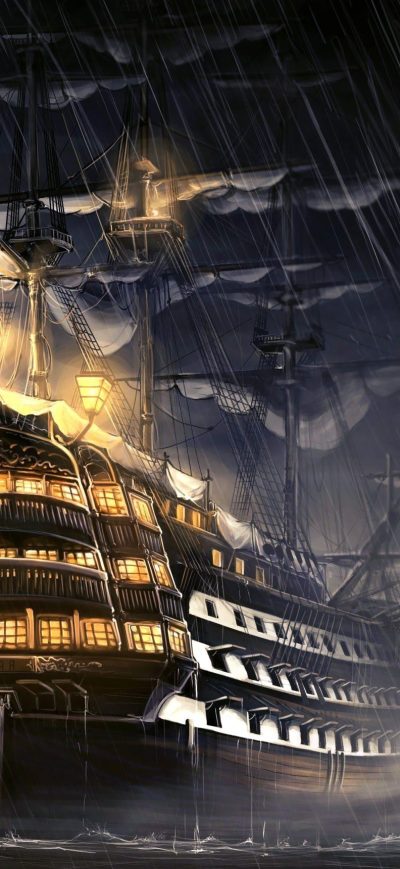 Fond d'écran iPhone Pirates Of The Caribbean Ship Artwork