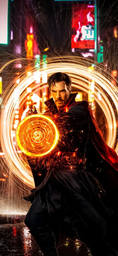 Fond d'écran Doctor Strange Portal Opening Atrwork sur iPhone