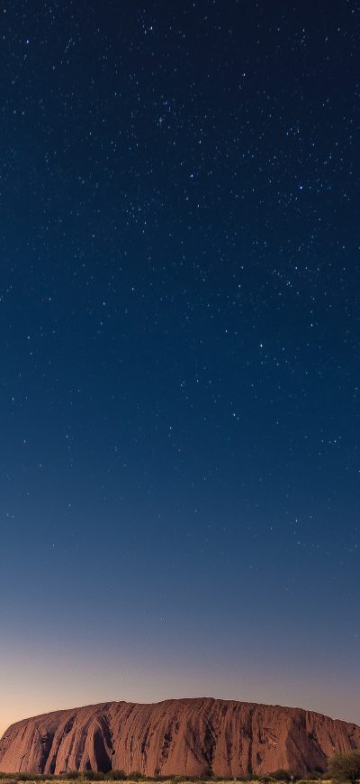 Fond d'écran iPhone Clear Stars Sky Night Rock 5k