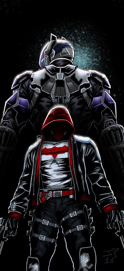 Fond d'écran iPhone Red Hood Arkham Knight