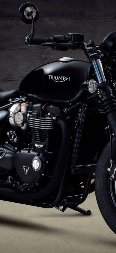 Fond d'écran iPhone Triumph Bonneville Bobber Black 2017