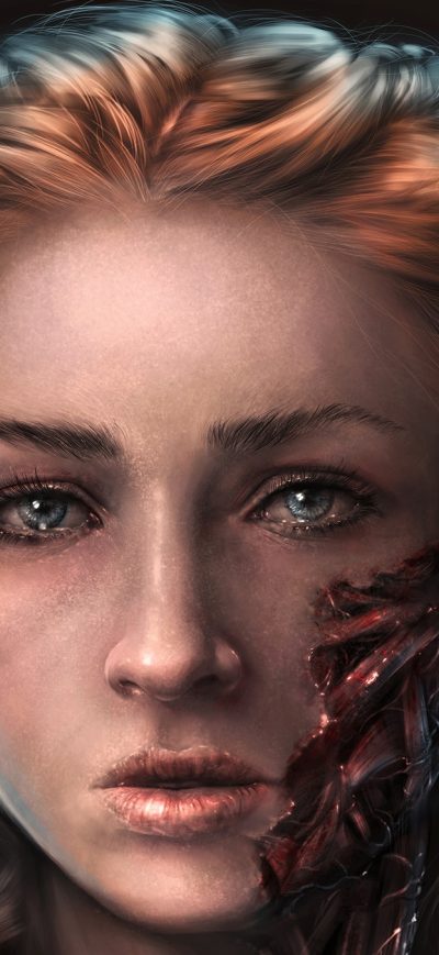 Fond d'écran iPhone Sansa Stark Art