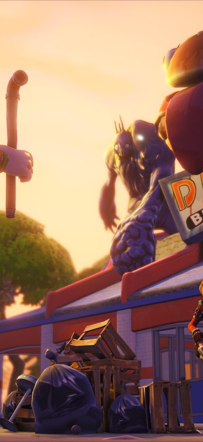Fond d'écran iPhone Fortnite Video Game 8k
