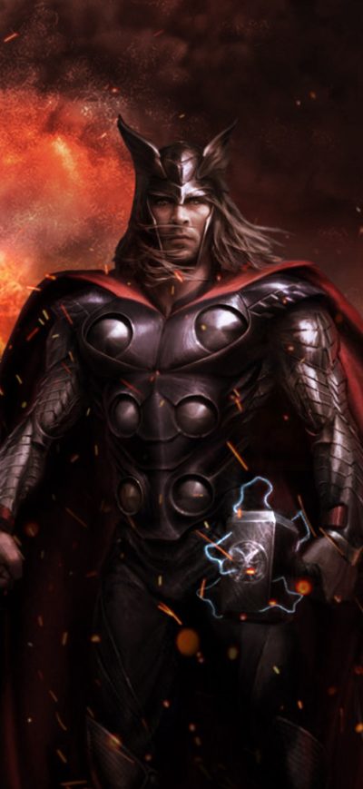 Fond d'écran iPhone Thor Ragnarok Fan Poster