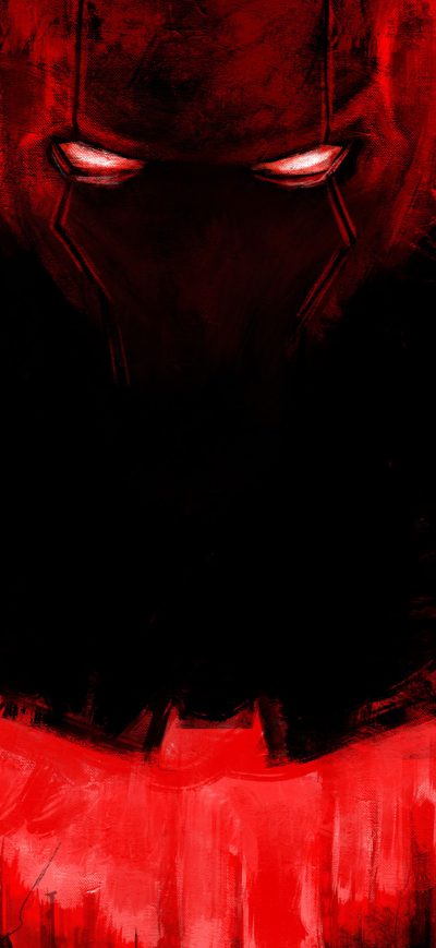 Fond d'écran iPhone Red Hood Paint Art