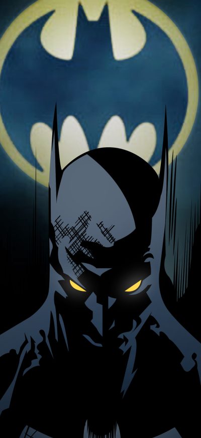 Fond d'écran iPhone Batman Behind Bat Signal
