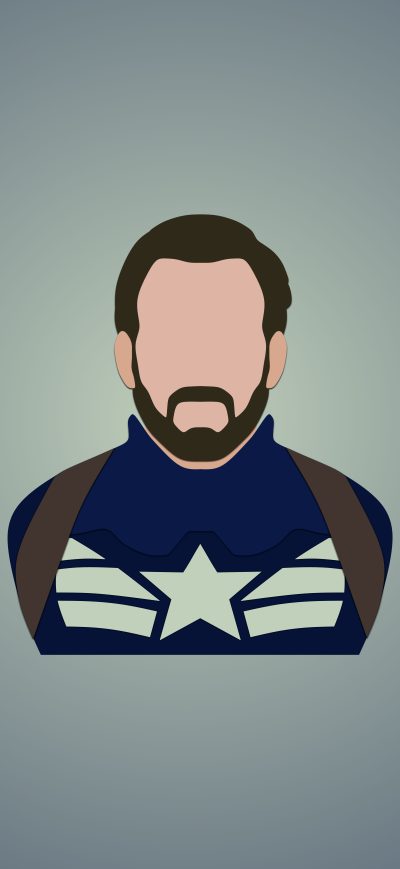 Fond d'écran iPhone Captain America Minimalism 12k