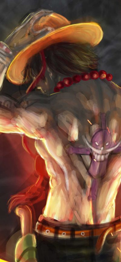 Fond d'écran Fire Fist Ace 4k Artwork sur iPhone