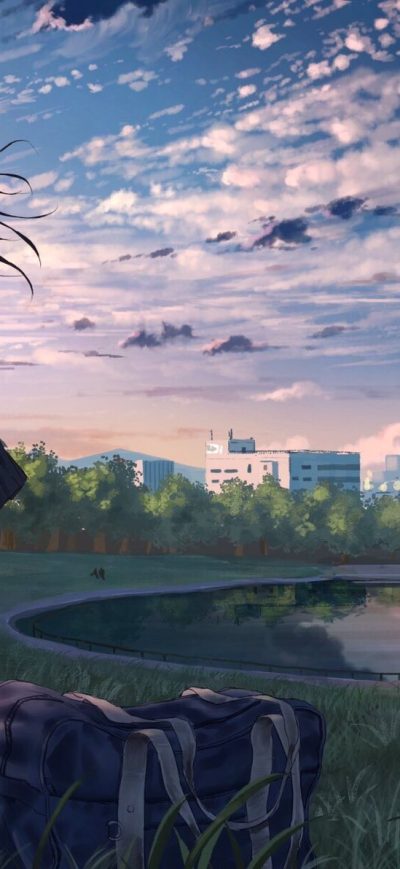 Fond d'écran Anime Girl In School Uniform sur iPhone