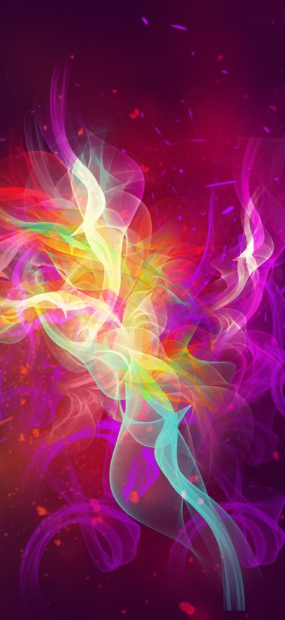 Fond d'écran iPhone Color Smoke Abstract 4k