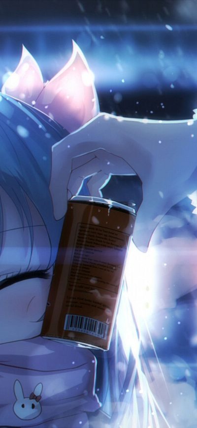 Fond d'écran iPhone Anime Girl Blue Eyes
