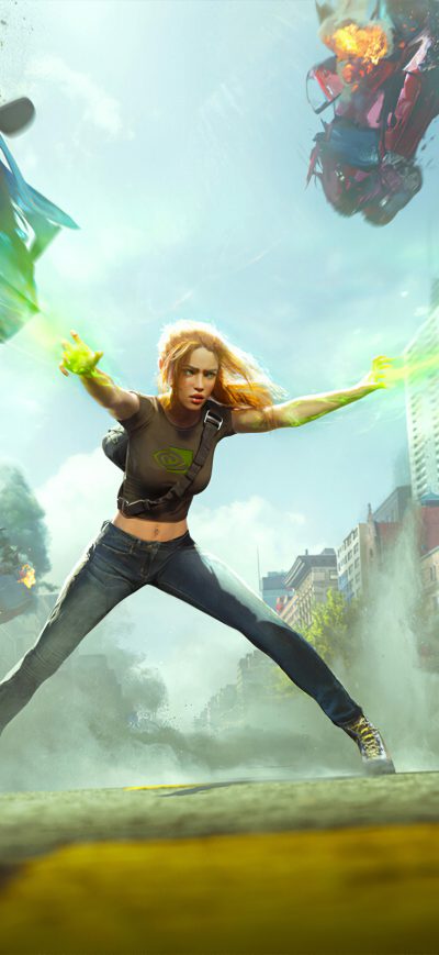 Fond d'écran iPhone Girl With Powers 4k