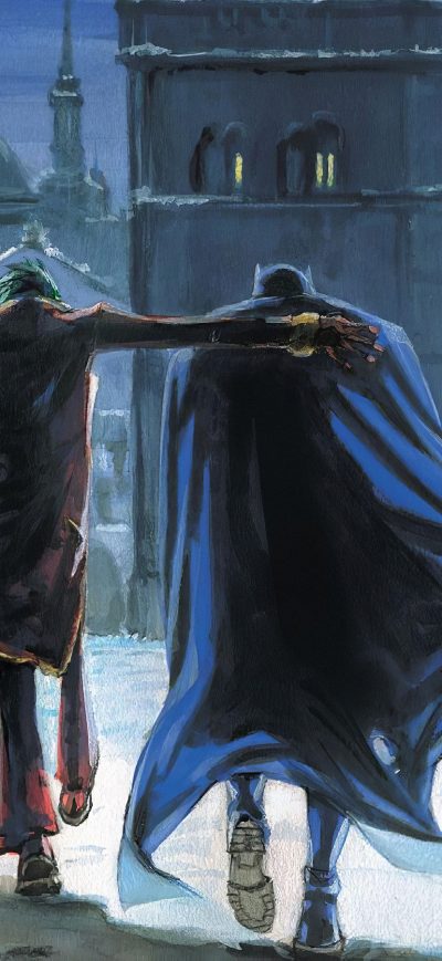 Fond d'écran iPhone Batman Joker Start New Friendship